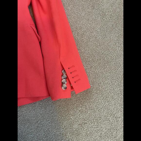 Bright red j crew regent blazer size zero - Picture 6 of 8